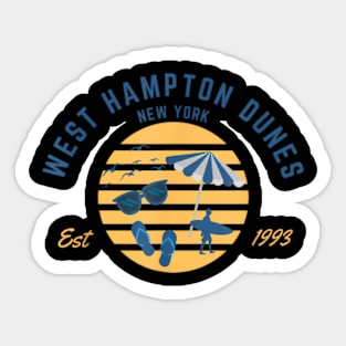 West  Summer Vibes Established 1993 Sticker